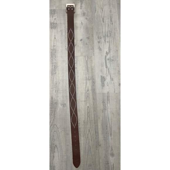 Linea Pelle Leather Studded Belt - Picture 10 of 12